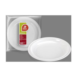 Plato PLÁSTICO Llano 22cm. 9 Grueso, Best Products, 10uds en oferta