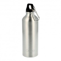 Botella de Agua Aluminio Con mosqueton, Cierre hermetico 500 ml. en oferta