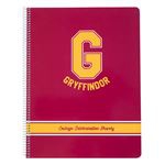 Cuaderno A4 Harry Potter Gryffindor microperforado cuadriculado 5x5 mm con tapa de polipropileno