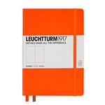 Libreta A5 Leuchtturm 1917 Medium tapa dura lisa naranja