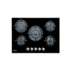 Placa Nibels TGC 5F BK 5 Quemadores Gas Natural 70CM características