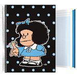 Cuaderno Mafalda A4 Cuadriculado Tapa dura Lunares precio