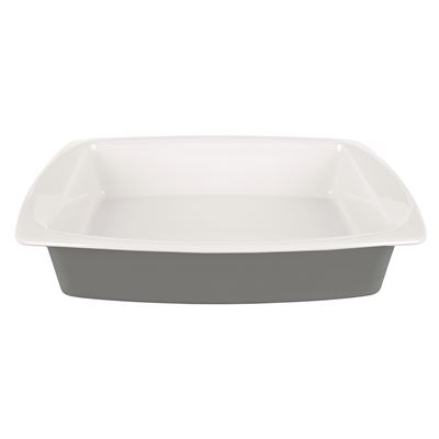 Fuente cuadrada 30cm Bergner Cronos Gres