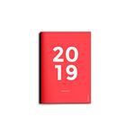Agenda 2019 Octagon Design A6 Mes vista Rojo