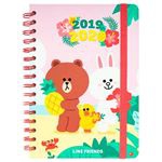 Agenda escolar Erik 2019|20 Semana vista Line Friends  Rosa
