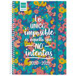 Agenda Finocam 2020/21 semana vista 1/4 imposibles características