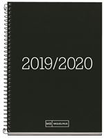 Agenda Miquelrius 2019/20 Día por página Essential Negro