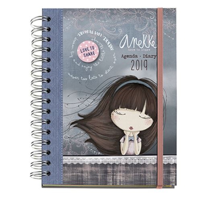Agenda anual Diy Miquelrius 2019 Plus Semana Vista Moon Anekke