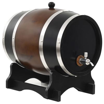 Barril de vino con grifo vidaXL madera de pino 12 L