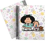 Cuaderno A5 Mafalda flores tapa dura características