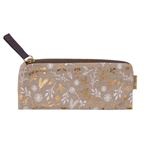 Estuche Artebene dorado con flores