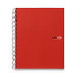 Cuaderno Miquelrius A5 rayado rojo en oferta