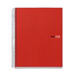 Cuaderno Miquelrius A5 rayado rojo