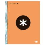 Cuaderno en espiral Antartik A5 cuadriculado naranja