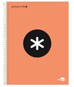 Cuaderno en espiral Antartik A5 cuadriculado naranja