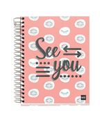 Cuaderno Espiral A6 120 Hojas Cuadriculado Miquelrius See You precio