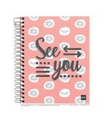 Cuaderno Espiral A6 120 Hojas Cuadriculado Miquelrius See You