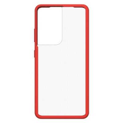 Funda Otterbox React Transparente/Rojo para Galaxy S21 Ultra