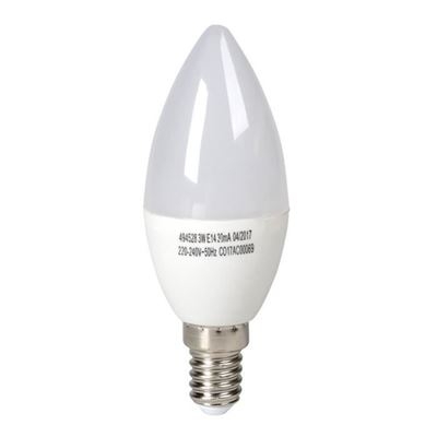 Bombilla LED EXPERTLINE E14 vela 3 W equivalente a 25 W blanco frío