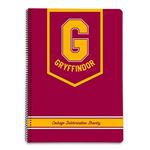 Cuaderno A4 Harry Potter Gryffindor cuadriculado 5x5 mm con tapa de polipropileno