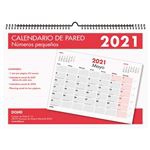 Calendario de pared 2021 Dohe A3 números pequeños