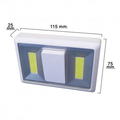 Luz Led Para Pared Con Interruptor (Fijación Mediante Pegatina, Iman