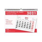 Calendario de pared 2021 Dohe A4 números grandes