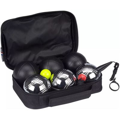 Set de petanca Luxe 6 bolas negras y plateadas 52JT-ZIZ-Uni- Get & Go