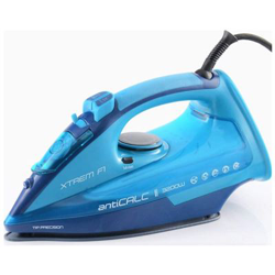 Plancha de Vapor de Máxima Potencia 3200W, Punta de Precisión 3D, Cerámica Azul en oferta