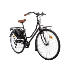Bicicleta Paseo Moma Bikes SHIMANO HOLANDA 28" , 6V. Sillin Confort Negro características
