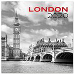 Calendario de pared 2020 Erik 30x30 multilingüe London Black&White características