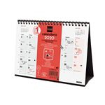 Calendario de mesa 2020 S mes vista para escribir