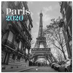 Calendario de pared 2020 Erik 30x30 multilingüe Paris Black&White en oferta