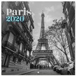 Calendario de pared 2020 Erik 30x30 multilingüe Paris Black&White