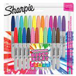Set 24 marcadores Sharpie permanentes 0,9mm colores standard características