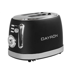 Tostadora Retro 850W Negro/Plata Dayron en oferta