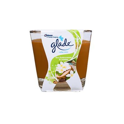 Johnson Vela Aromática para Ambientar el Hogar Fragancia Bali, Cera, Verde, 7x7x6.5 cm