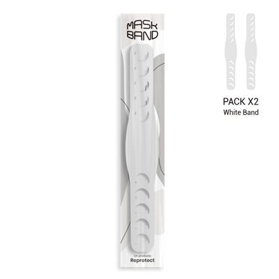 Pack 2 Mask Band White