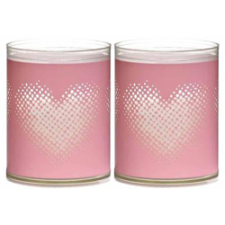 Velas Sparkle Bolsius 2 unidades corazón Rosa en oferta
