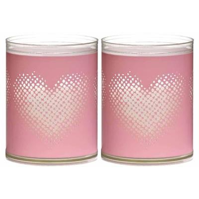 Velas Sparkle Bolsius 2 unidades corazón Rosa
