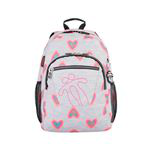Mochila escolar adaptable a carro Totto Acuareles Gris corazones precio