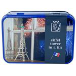 Maqueta Torre Eiffel en una lata características