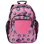 Mochila escolar Totto Crayoles Flores Rosado
