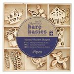 Cajita Scrap 45 mini figuras madera con detalles de celebración