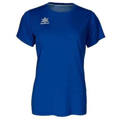 Camiseta de Manga Corta Mujer Luanvi Pol Azul Talla: L