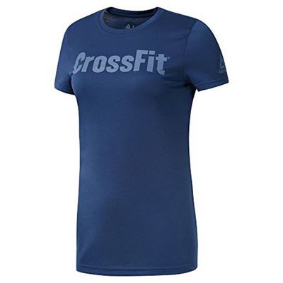 Camiseta de Manga Corta Mujer Reebok Fef Speedwick Azul Talla M