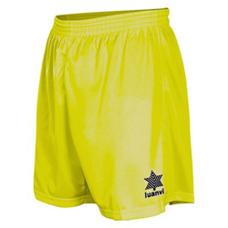 Pantalón Corto Deportivo Luanvi Pol Amarillo Talla: 5XS en oferta