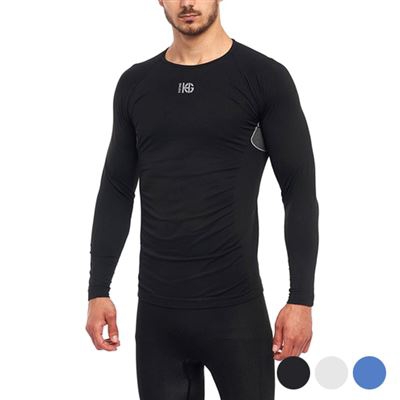 Camiseta Térmica para Hombre Sport Hg Eleven Negro Talla L