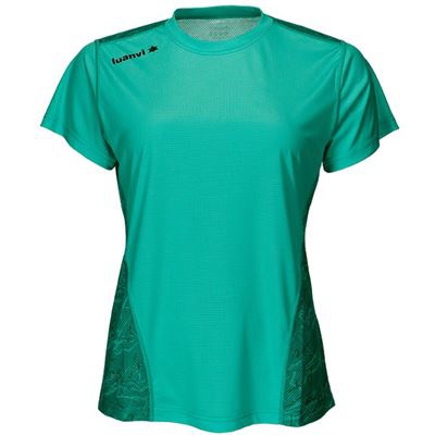 Camiseta de Manga Corta Mujer Luanvi Nocaut Fantasy Turquesa (5 uds) Talla: L