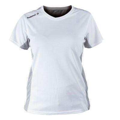 Camiseta de Manga Corta Mujer Luanvi Nocaut Plus Blanco (5 uds) Talla: XL